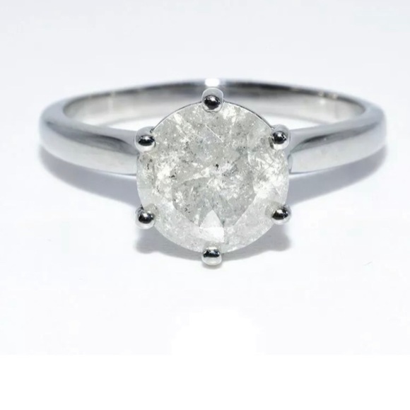 2.16 carats Diamond platinum ring - Picture 2 of 7